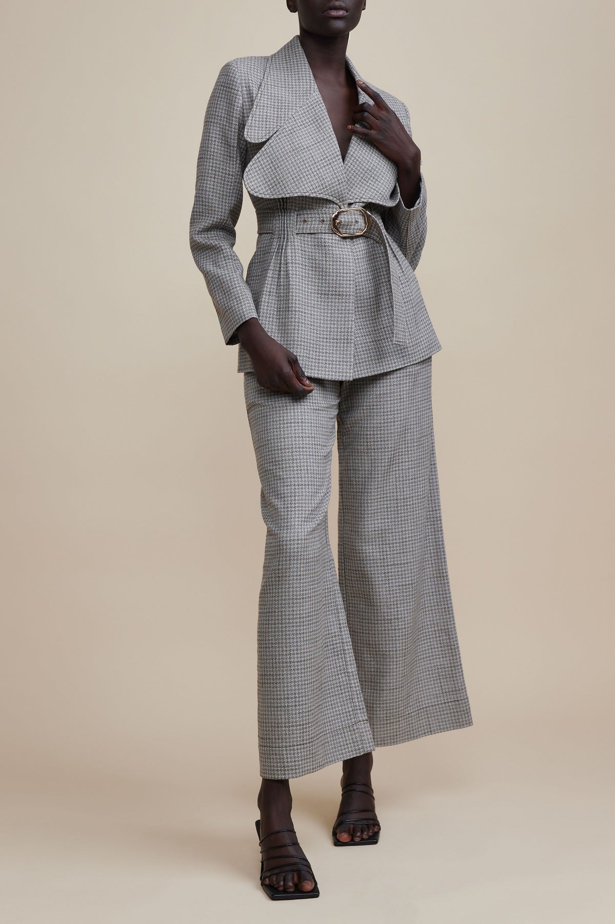 Grey Houndstooth Pacific Jacket