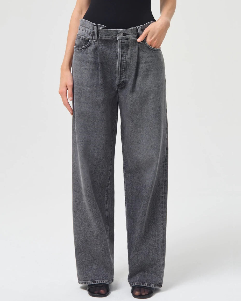 Grey Dax Tucked Upsized Jeans
