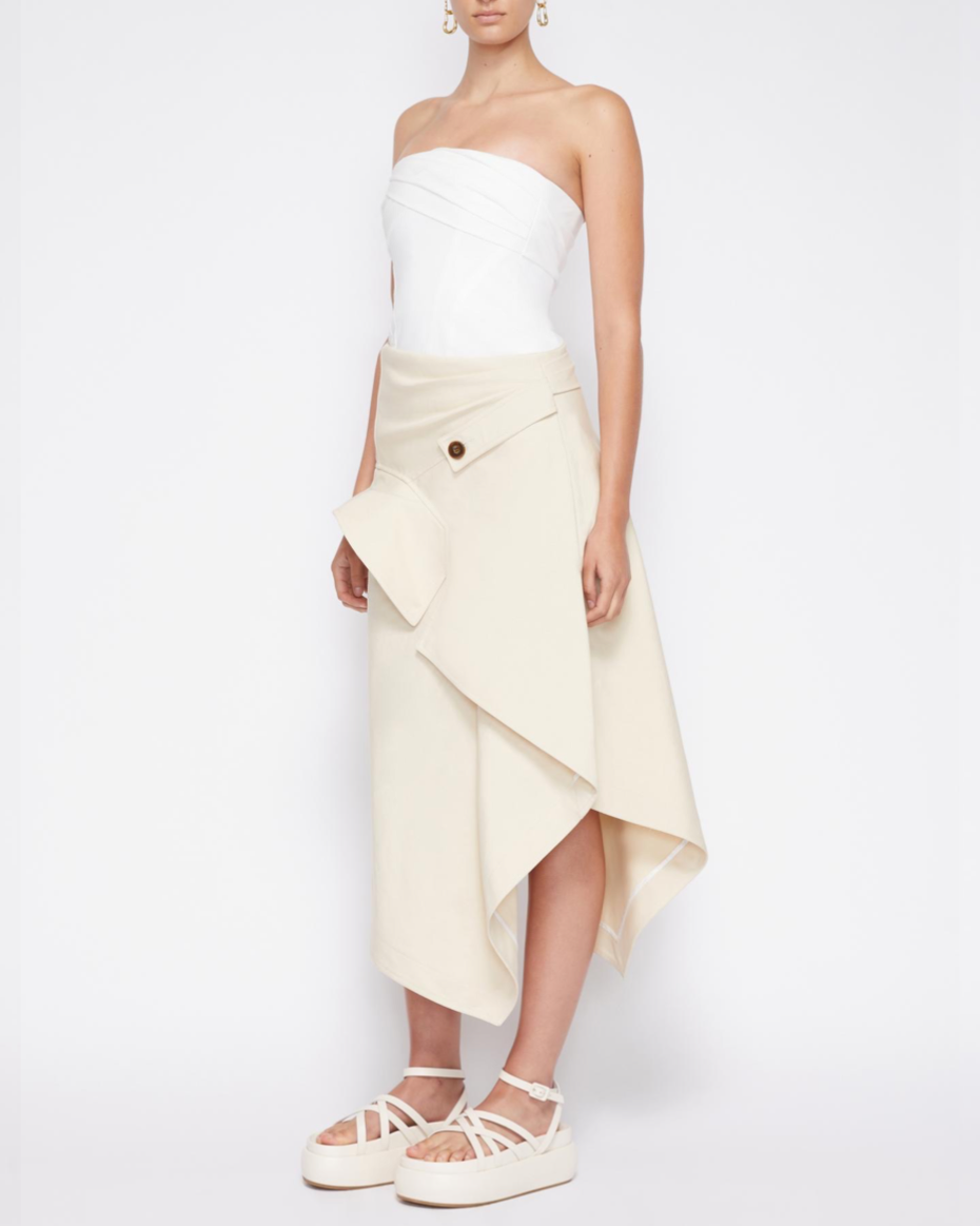 Jones Remixed Draped Corset Dress