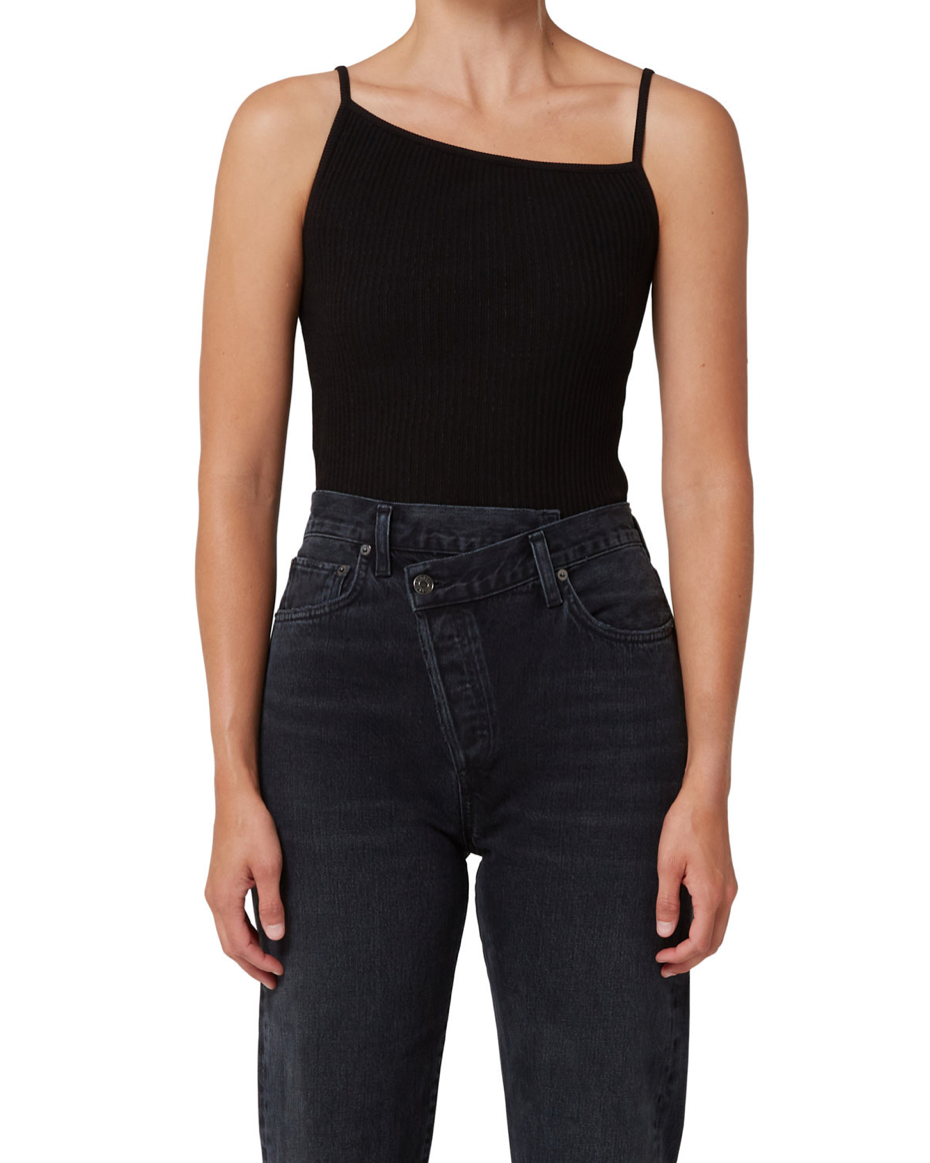 Agolde Black Priya Tank Top GRAIN