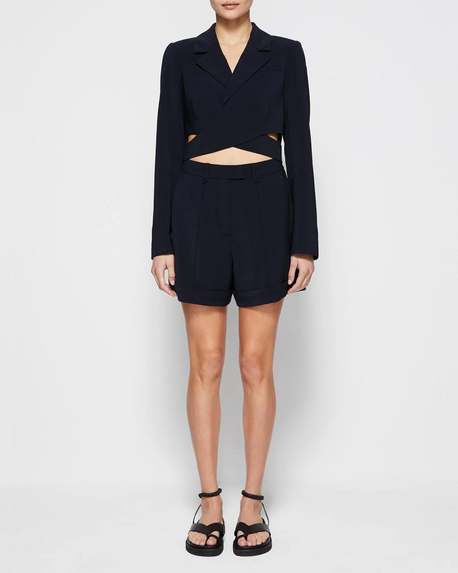 Black Nella Wrap Romper