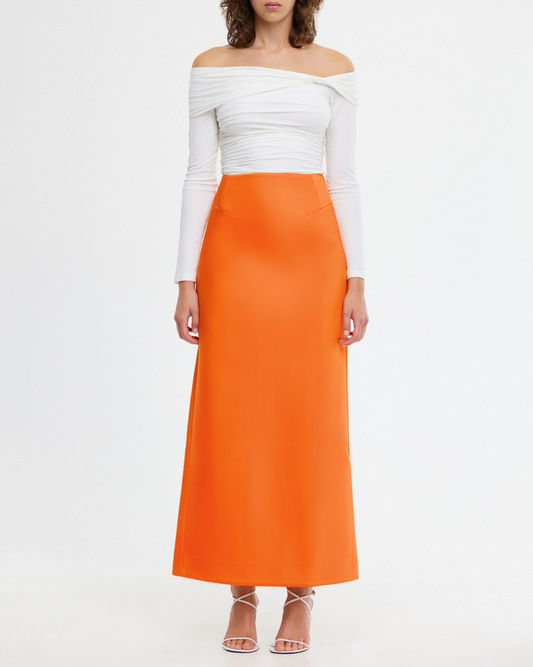 Orange Balderstone Skirt