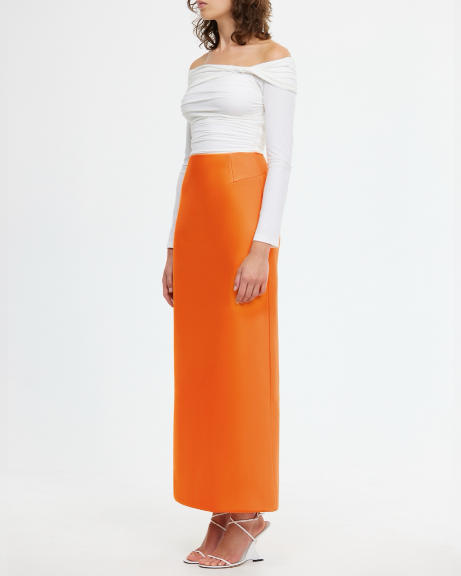 Orange Balderstone Skirt