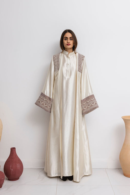 Ivory Dishdasha Set Long