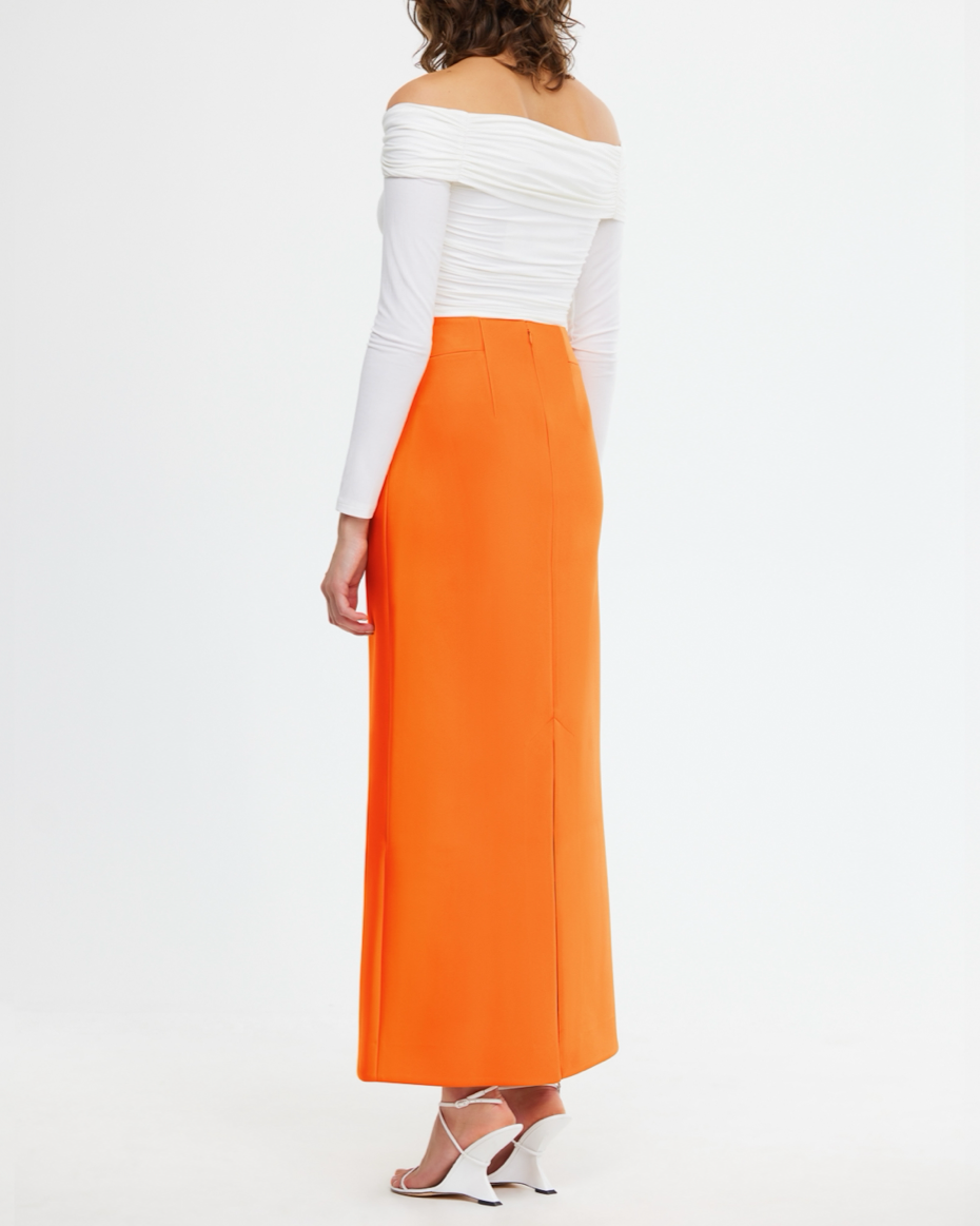 Orange Balderstone Skirt