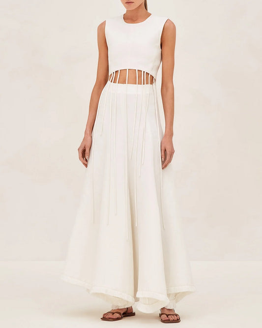 White Elie Skirt