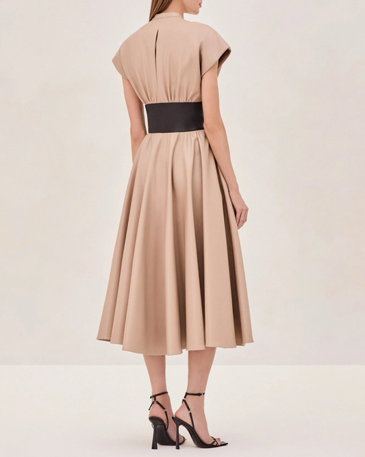 Taupe Viktora Dress