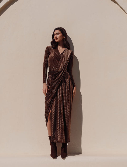 The Brown Saree