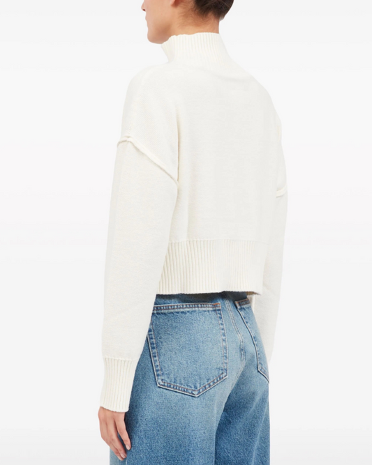 Off White Cutout Pullover