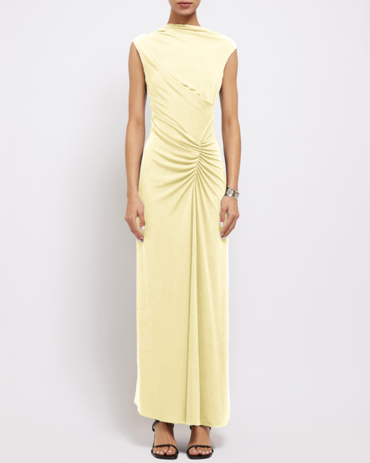 Yellow Acacia Midi Dress