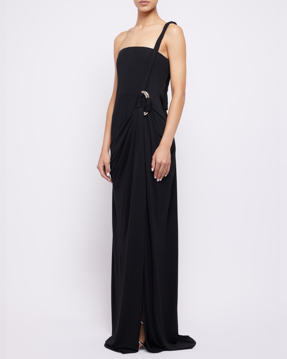 Sone Twisted One Shoulder Gown