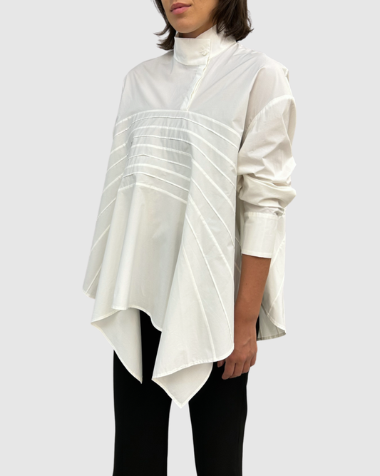 White Flared Shirt
