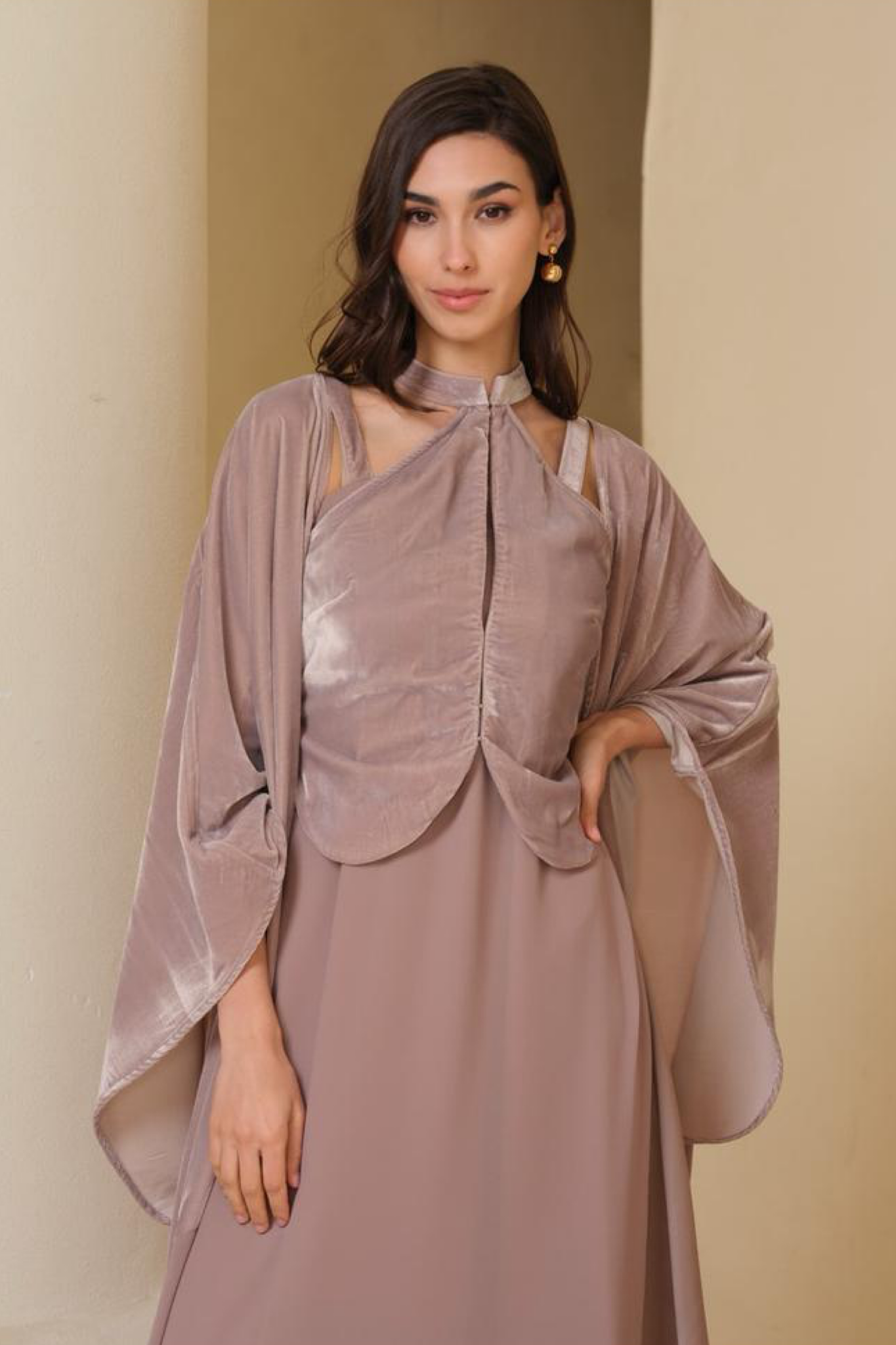 Taupe Dreamy Kaftan