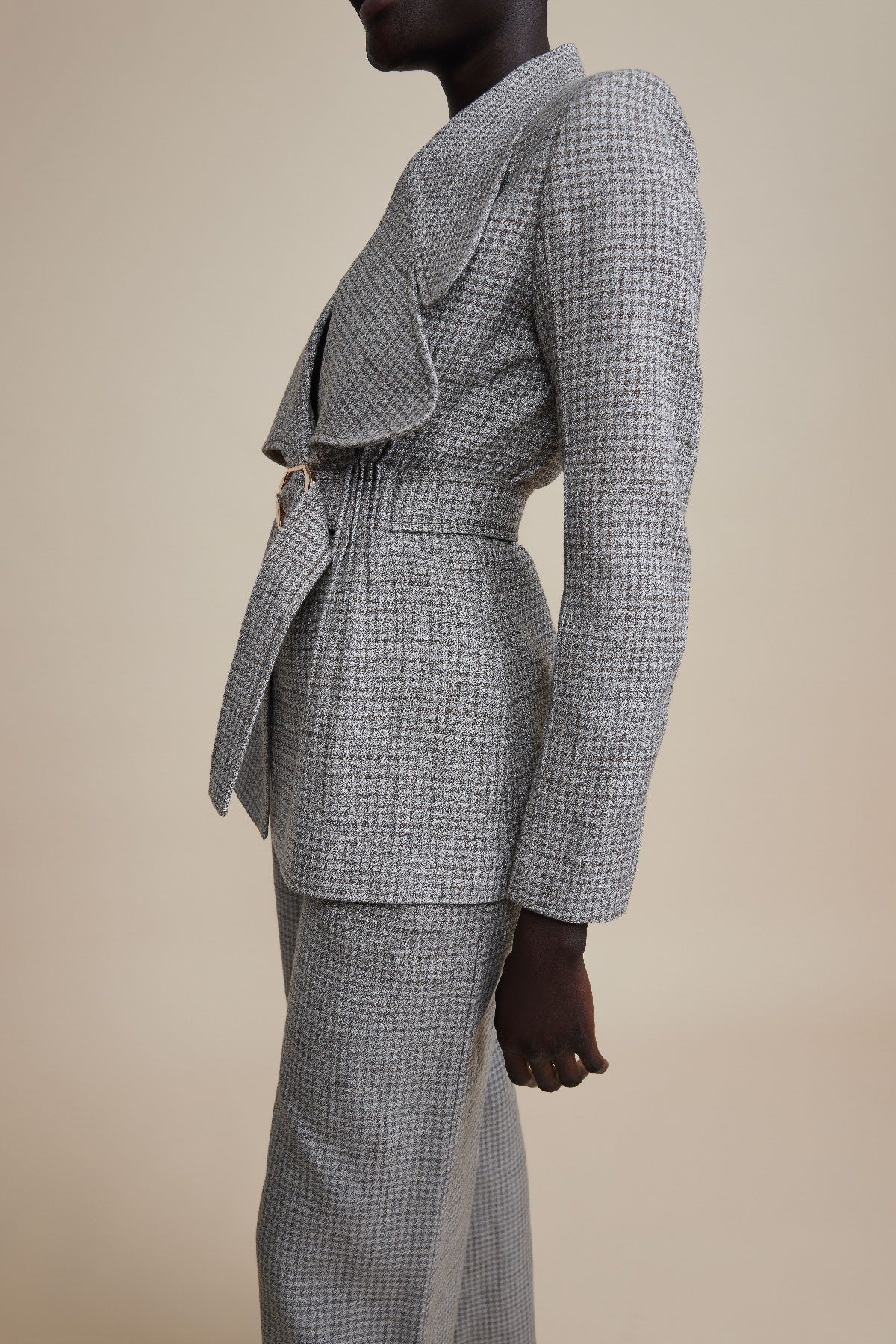 Grey Houndstooth Pacific Jacket