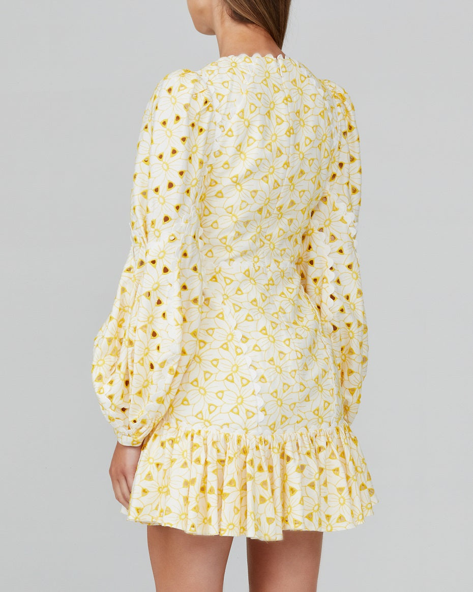 Ivory Lemon Walker Dress