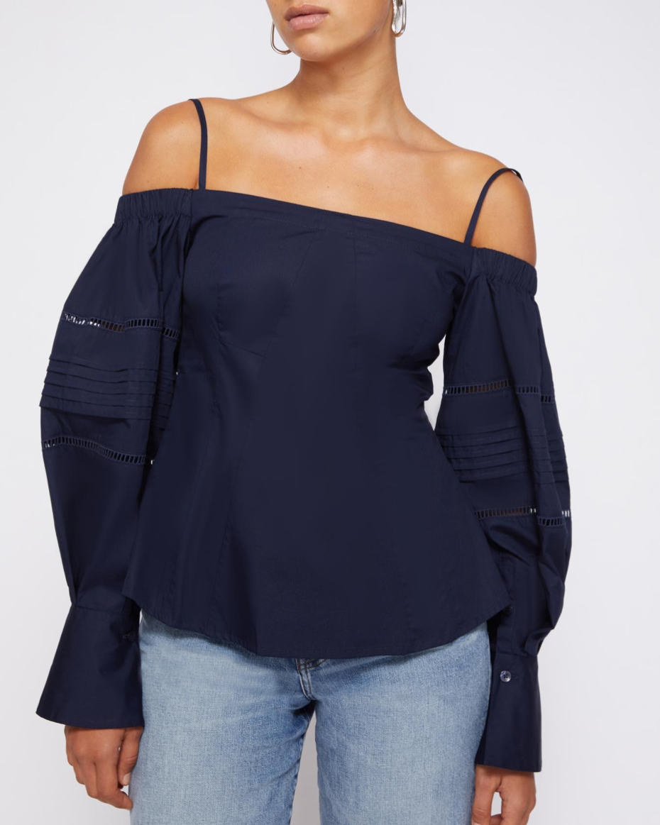Midnight Whitney Off Shoulder Top